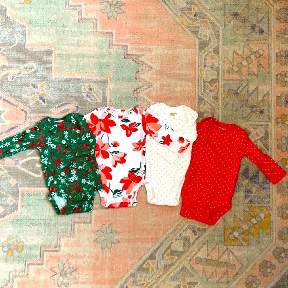 Carter’s 4-Pack Long-Sleeve Original Bodysuits